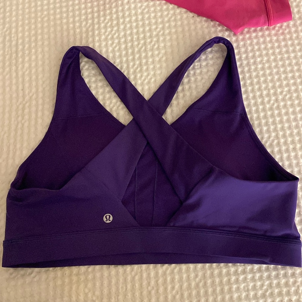 Lululemon Envital Purple Bra Worn once 14     D/DD